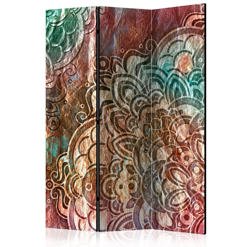 Aizslietnis ar mandalas rakstu - Mandala: Copper Garden 135x172 cm ART