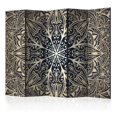 Aizslietnis ar mandalas rakstu - Spalvas (brūnas) II 225x172 cm ART