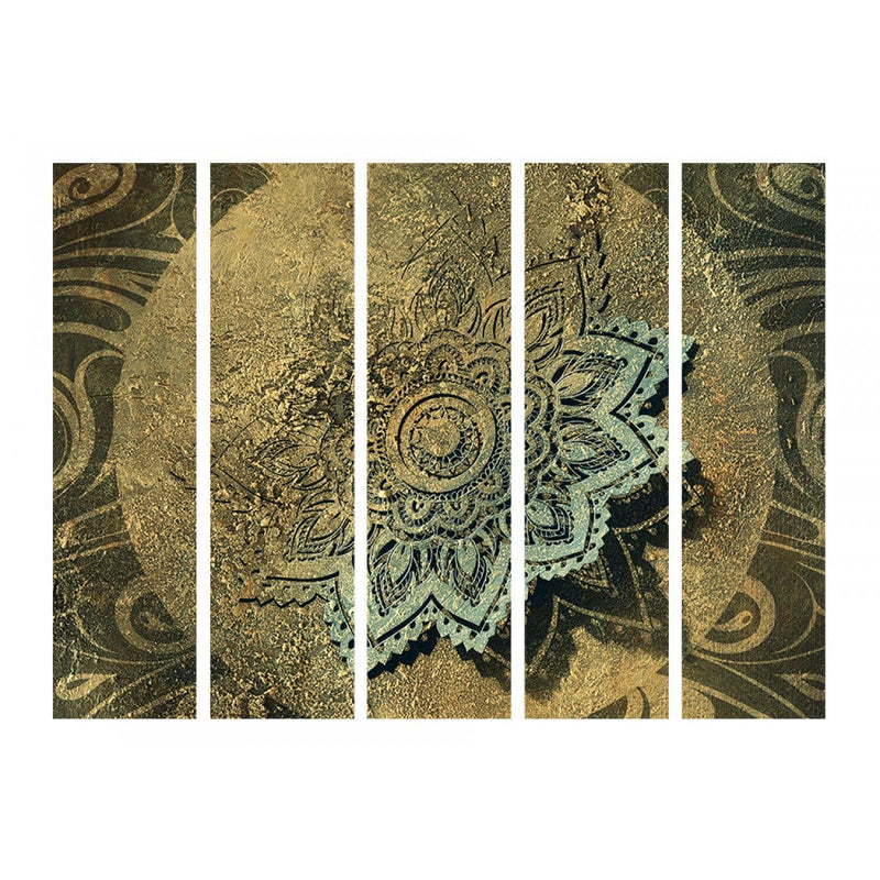 Aizslietnis ar mandalas rakstu - Zelta dārgumi II 225x172 cm ART
