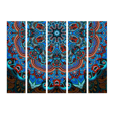 Aizslietnis ar mandalas rakstu - Zilā fantāzija II 225x172 cm ART
