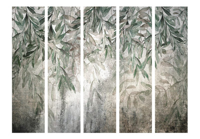Aizslietnis Zaļas lapas miglā 225x172 cm ART