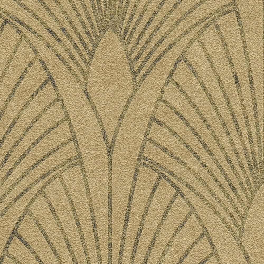 Art Deco tapetes glamūra stilā - zelt, bēša, brūna krāsa AS 374272 AS Creation