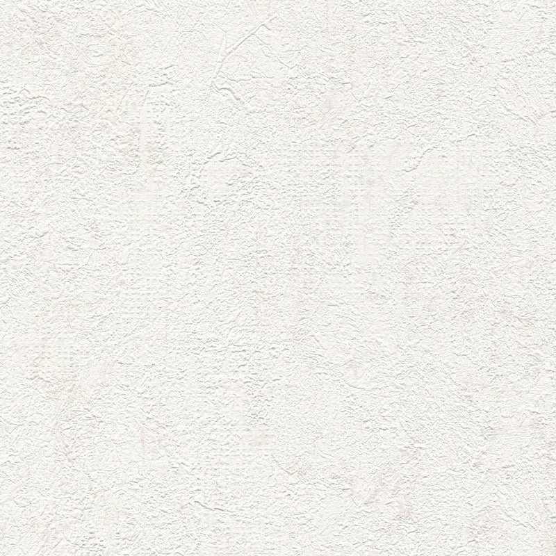Baltas tapetes ar nobružāta apmetuma faktūru, 1343045 Tapetenshop.lv