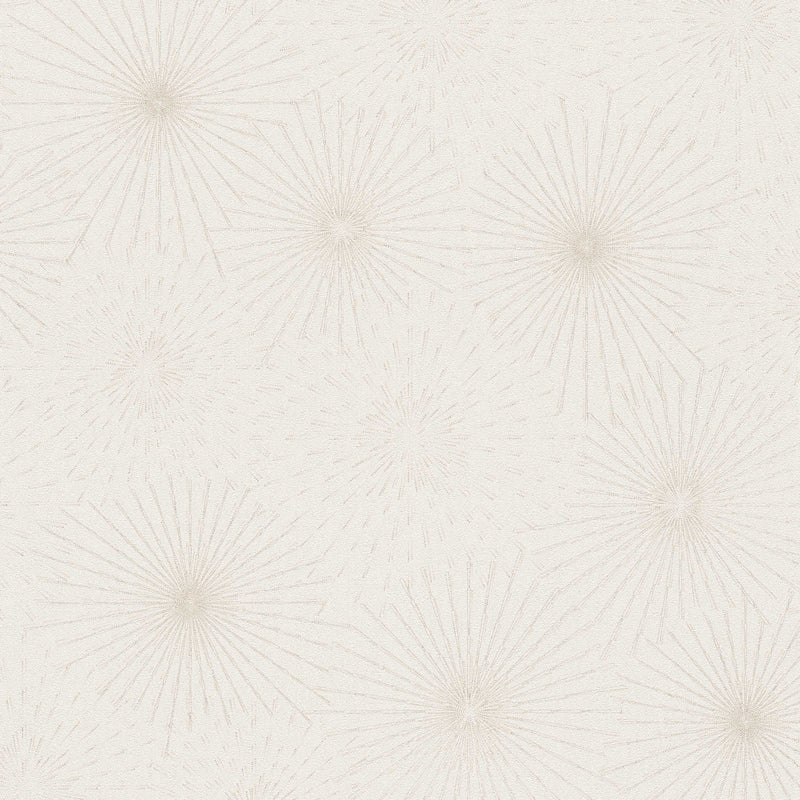 Baltas tapetes ar retro zvaigžņveida rakstu 1366130