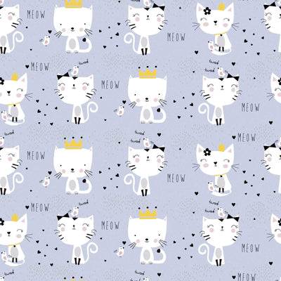 Children's room wallpaper with cat motif - grey 1350577 Without PVC AS Creation
