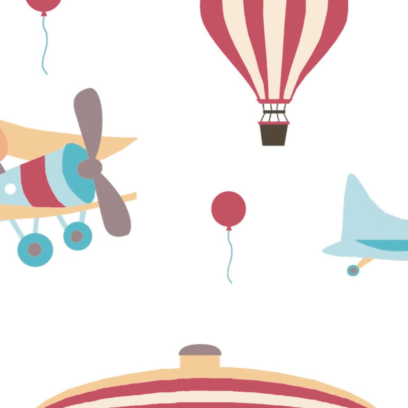Bērnu istabas tapetes lidmašīnas un gaisa baloni, 1350515 Bez PVC AS Creation