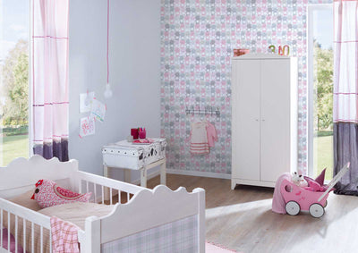 Bērnu tapetes meitenes istabai ar lāčiem rozā toņos 1350554 Bez PVC AS Creation