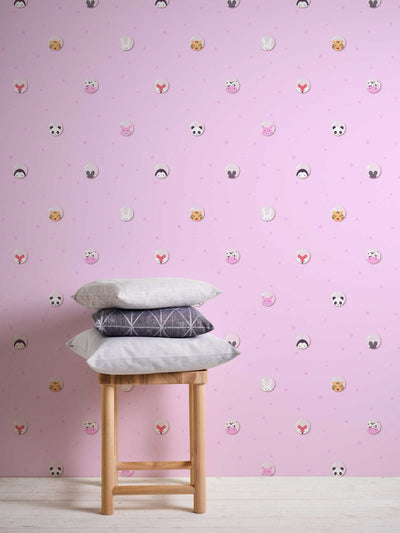 Bērnu tapetes meiteņu istabai, rozā krāsā, 1350770 Bez PVC AS Creation