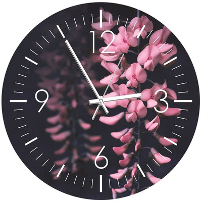Dekoratīvais sienas pulkstenis ar ziediem - Akācijas ziedi Home Trends