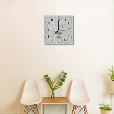 Dekoratīvais sienas pulkstenis Carpe diem (uz betona) Home Trends