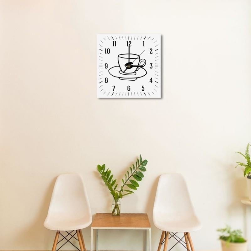 Dekoratīvais sienas pulkstenis Kafijas tasīte Home Trends