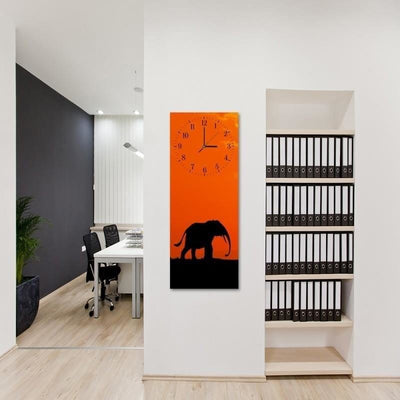 Dekoratīvais sienas pulkstenis Klaiņojošais zilonis Home Trends