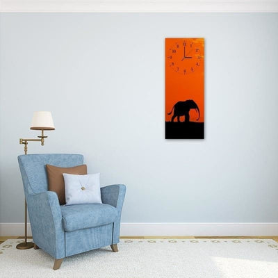 Dekoratīvais sienas pulkstenis Klaiņojošais zilonis Home Trends