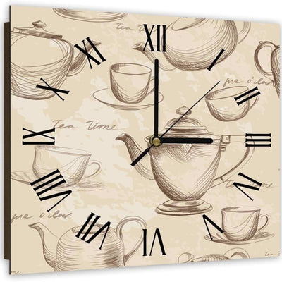 Dekoratīvais sienas pulkstenis Tējas laiks Home Trends