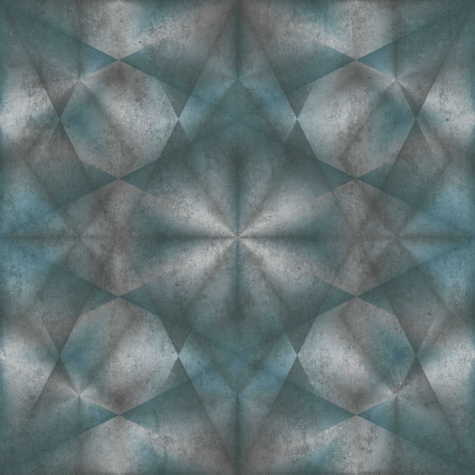 Dizaina tapetes ar grafisku rakstu zilos toņos - 1363554 AS Creation