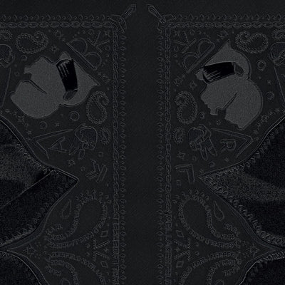 Dizaina tapetes Karl Lagerfeld ar rakstu melnā krāsā, 1343125 AS Creation