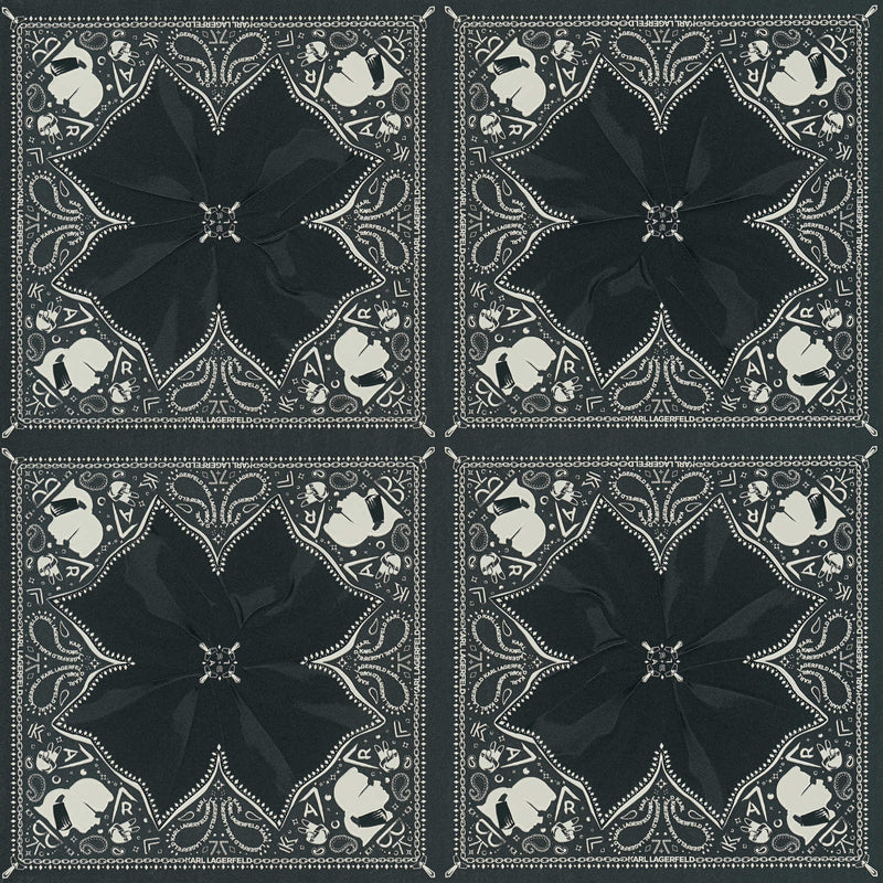 Dizaina tapetes Karl Lagerfeld ar rakstu, melnbaltas, 1343124 AS Creation