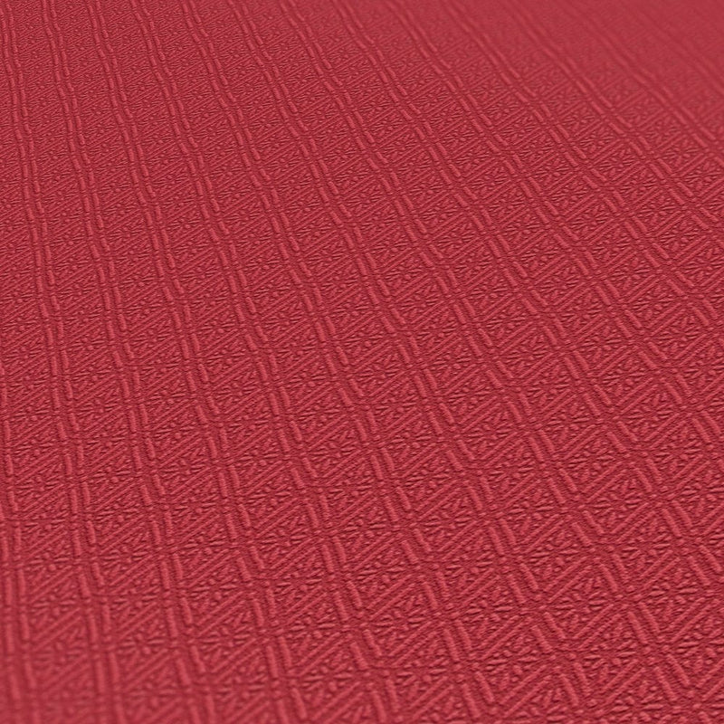 Flizelīna tapetes ar fakturētu rombveida rakstu, sarkanas 1333673