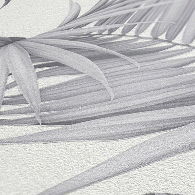 Flizelīna tapetes ar lapu rakstu gaiši pelēkā krāsā no MICHALSKY AS Creation