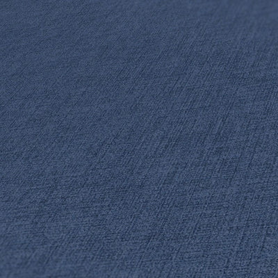 Flizelīna tapetes ar tekstila imitāciju - jūras zilā krāsā AS Creation