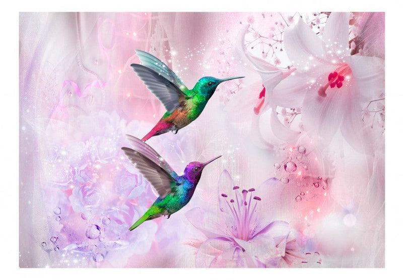 Fototapetes 107623 Krāsaini kolibri (violetā) G-ART