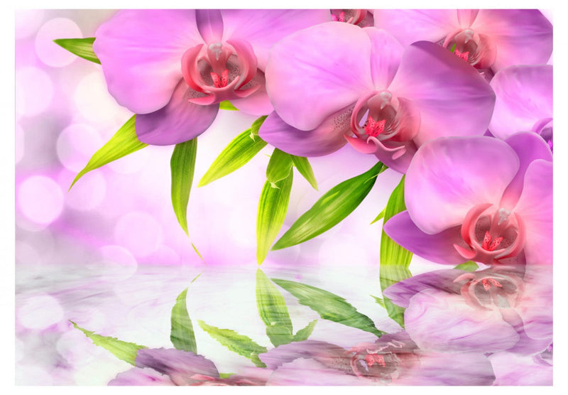 Fototapetes 60223 Orhidejas smaragda krāsā G-ART