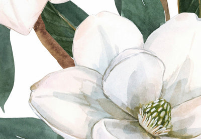 Fototapetes Akvarelis un magnolijas 137261