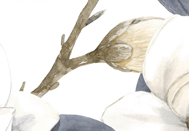 Fototapetes Akvarelis un magnolijas (trešais variants) 137263