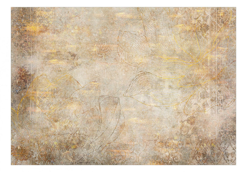 Fototapetes ar abstrakta rakstu zeltā krāsā - Zelta etīde, 134813 G-ART