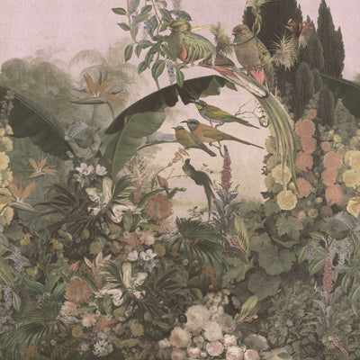 Fototapetes ar eksotiskiem putniem un ziediem 2110315 (300x300 cm) RASCH