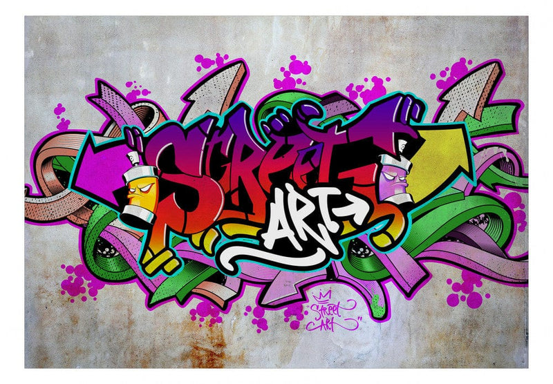 Fototapetes ar graffiti Street art (daudzkrāsainas) G-ART