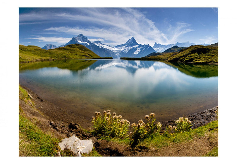 Fototapetes ar kalnu ezeru - Kalnu ezers, Šveice, 59972 G-ART