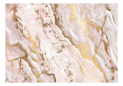 Fototapetes ar marmoru rozā un zeltā krāsā - Maiga elegance, 138179 G-ART