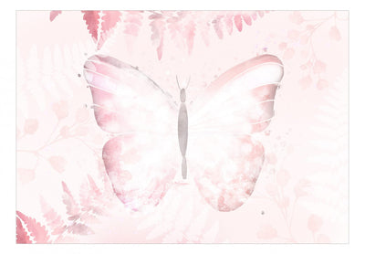 Fototapetes ar tauriņi - Paradīzes tauriņš (rozā toņos), 143511 G-ART