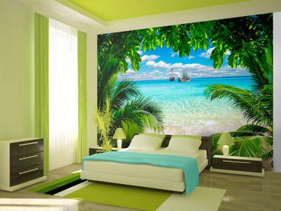 Fototapetes ar tropisko jūru un palmām - Puketas province, 97320 G-ART