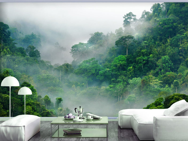 Fototapetes ar tropisko mežu - Rīta miglā, 107656 G-ART