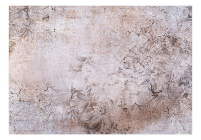 Fototapetes ar vintāža rakstu rozā toņos - Laika dzeja, 143693 G-ART