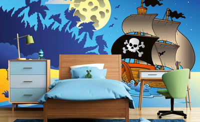 Fototapetes bērnu istabai - Pirātu kuģis D-ART
