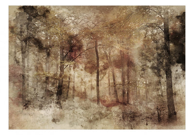 Fototapetes Kompozīcija ar kokiem brūnā krāsā 138460