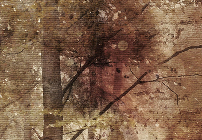 Fototapetes Kompozīcija ar kokiem brūnā krāsā 138460