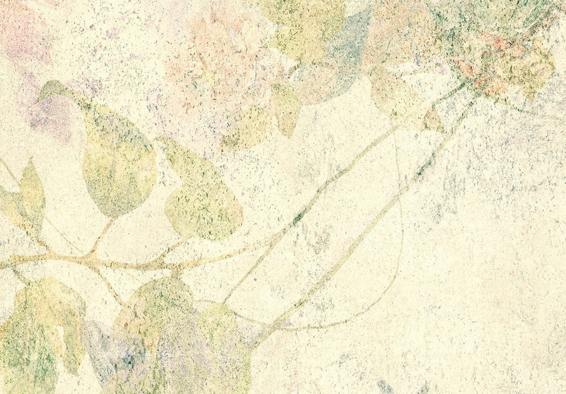 Fototapetes Kompozīcija ar magnolijām un pļavas ziediem (otrais variants)