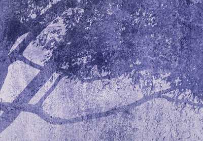 Fototapetes Nakts birzs - meža ainava violetos toņos, 138418 G-ART