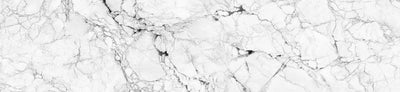 Fototapetes virtuvei ar lamināciju, pašlīmējošas plēve un flizelīns - Balts marmors (260x60 cm) Art4home