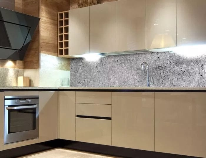 Fototapetes virtuvei ar lamināciju, pašlīmējošas plēve un flizelīns - Betons  (180x60 cm) Art4home