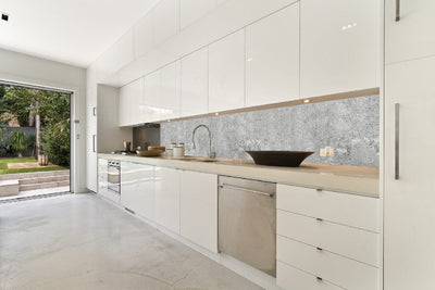 Fototapetes virtuvei ar lamināciju, pašlīmējošas plēve un flizelīns - Betons (2. versija) (350x60 cm) Art4home