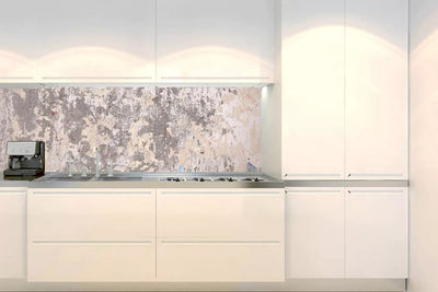 Fototapetes virtuvei ar lamināciju, pašlīmējošas plēve un flizelīns - Ekscentriskā siena (180x60 cm) Art4home