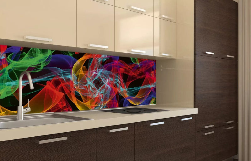Fototapetes virtuvei ar lamināciju, pašlīmējošas plēve un flizelīns - Elegantas līnijas  (180x60 cm) Art4home