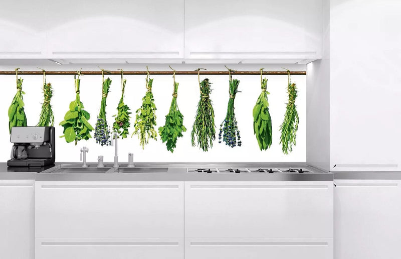 Fototapetes virtuvei ar lamināciju, pašlīmējošas plēve un flizelīns - Garšaugi  (180x60 cm) Art4home
