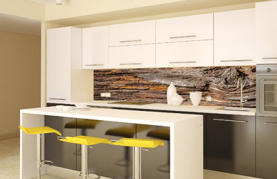 Fototapetes virtuvei ar lamināciju, pašlīmējošas plēve un flizelīns - Koku miza  (260x60 cm) Art4home