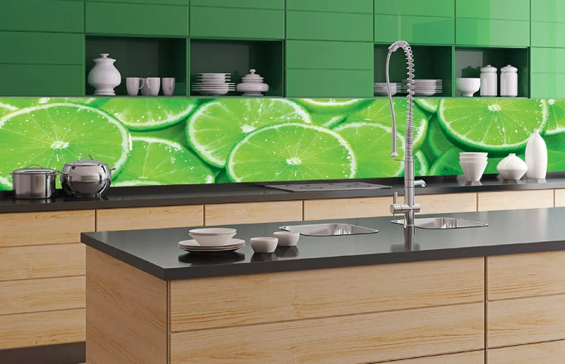 Fototapetes virtuvei ar lamināciju, pašlīmējošas plēve un flizelīns - Laims (350x60 cm) Art4home